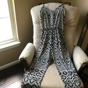 Black & white jumpsuit